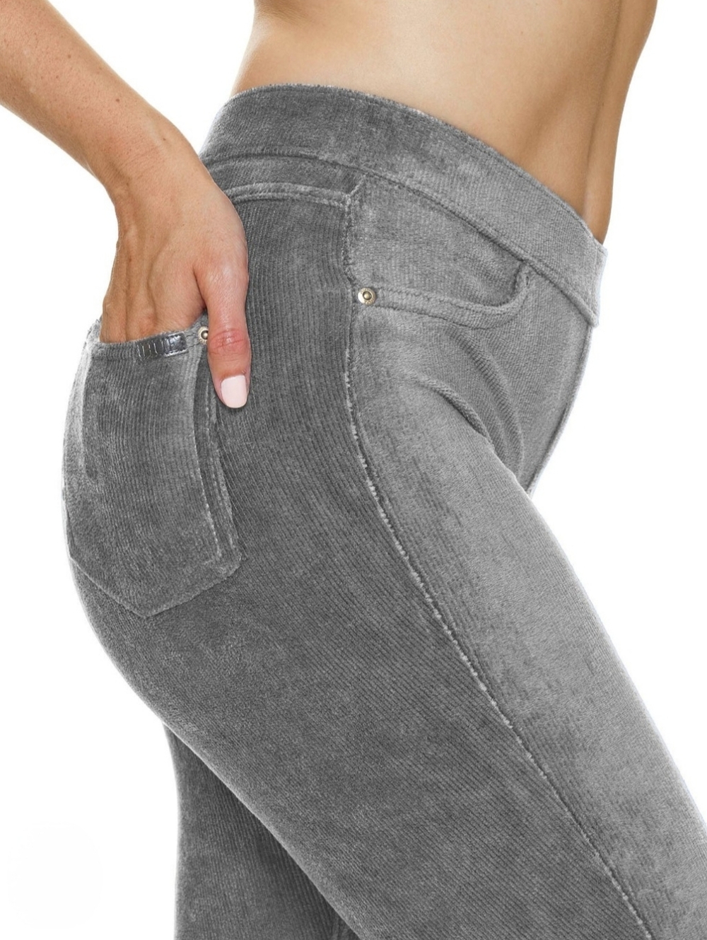 Style & Co. Women's Gray Corduroy Stretch Pants ~ Size Small